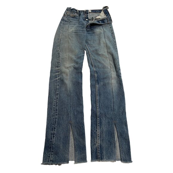 EB Denim Split Hem OGs Jeans in Vintage Blue